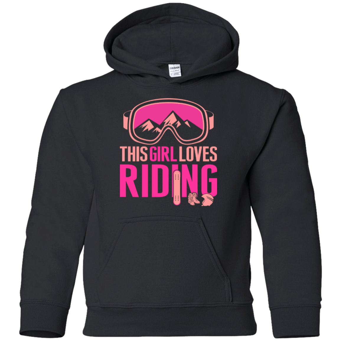 This Girl Loves Riding Youth Hoodies - Powderaddicts