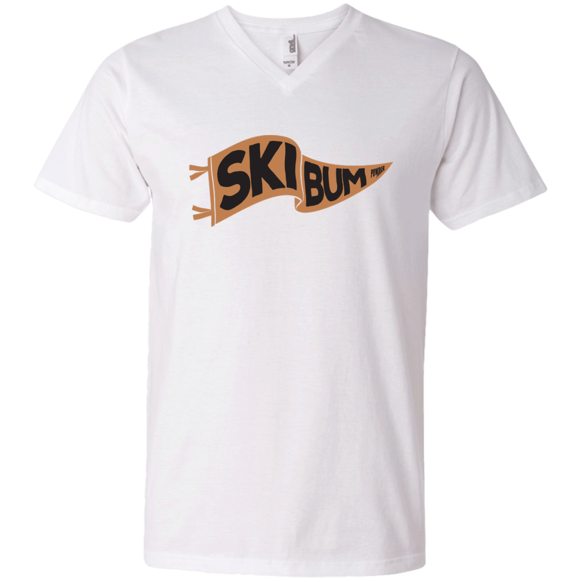 Ski Bum Men's Tees and V-Neck - Powderaddicts