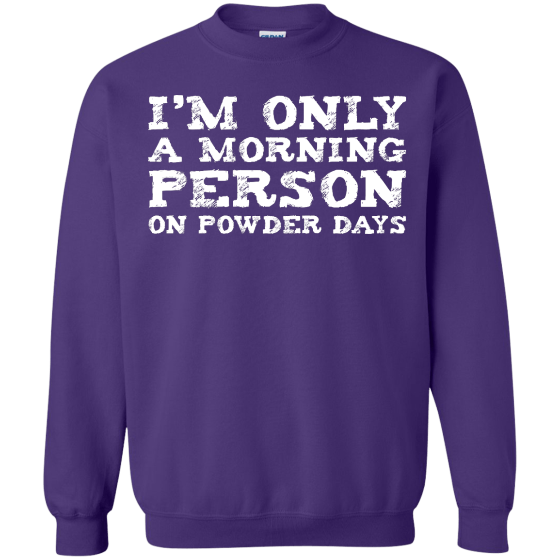 I'm Only A Morning Person On Powder Days Hoodies - Powderaddicts