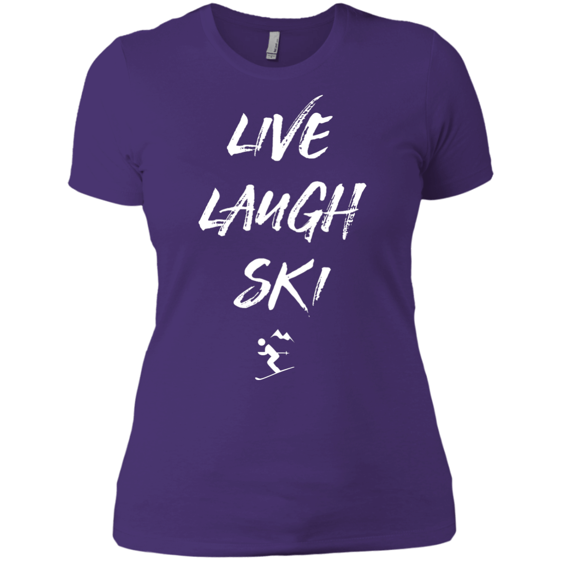 Live Laugh Ski Ladies Tees and V-Neck - Powderaddicts