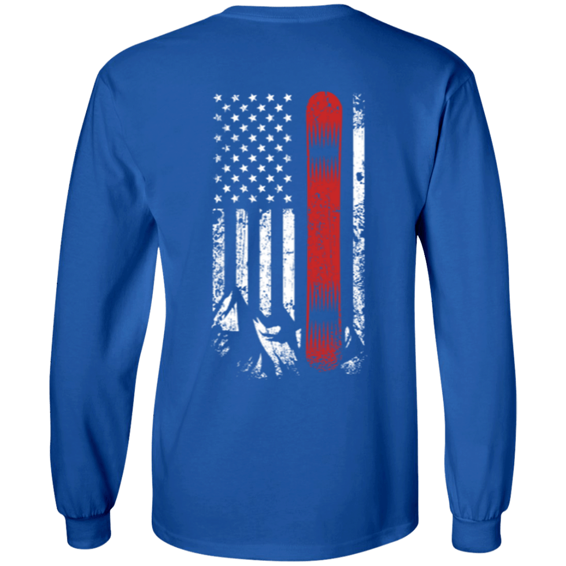 USA Snowboard Flag Youth Long Sleeves - Powderaddicts