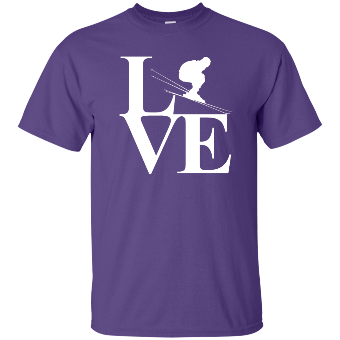 L.O.V.E. Skiing Tees - Powderaddicts