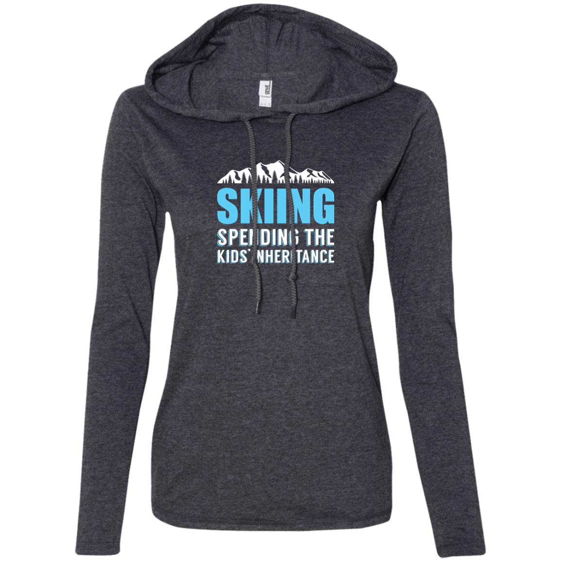 Skiing Spending The Kids Inheritance Hoodies - Powderaddicts