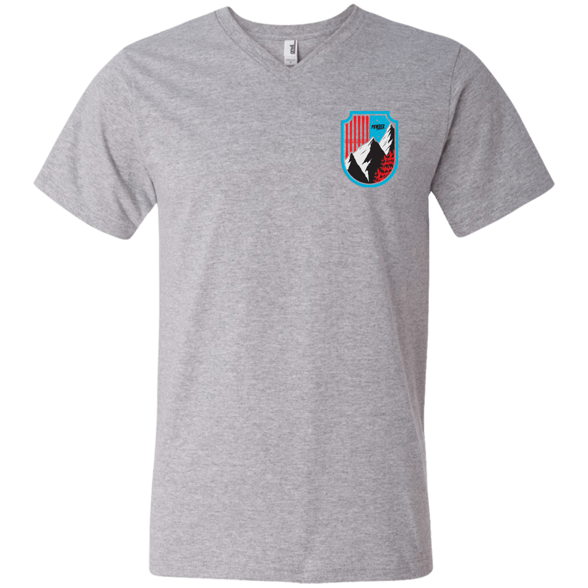 Ski Flag Men's Tees and V-Neck - Powderaddicts