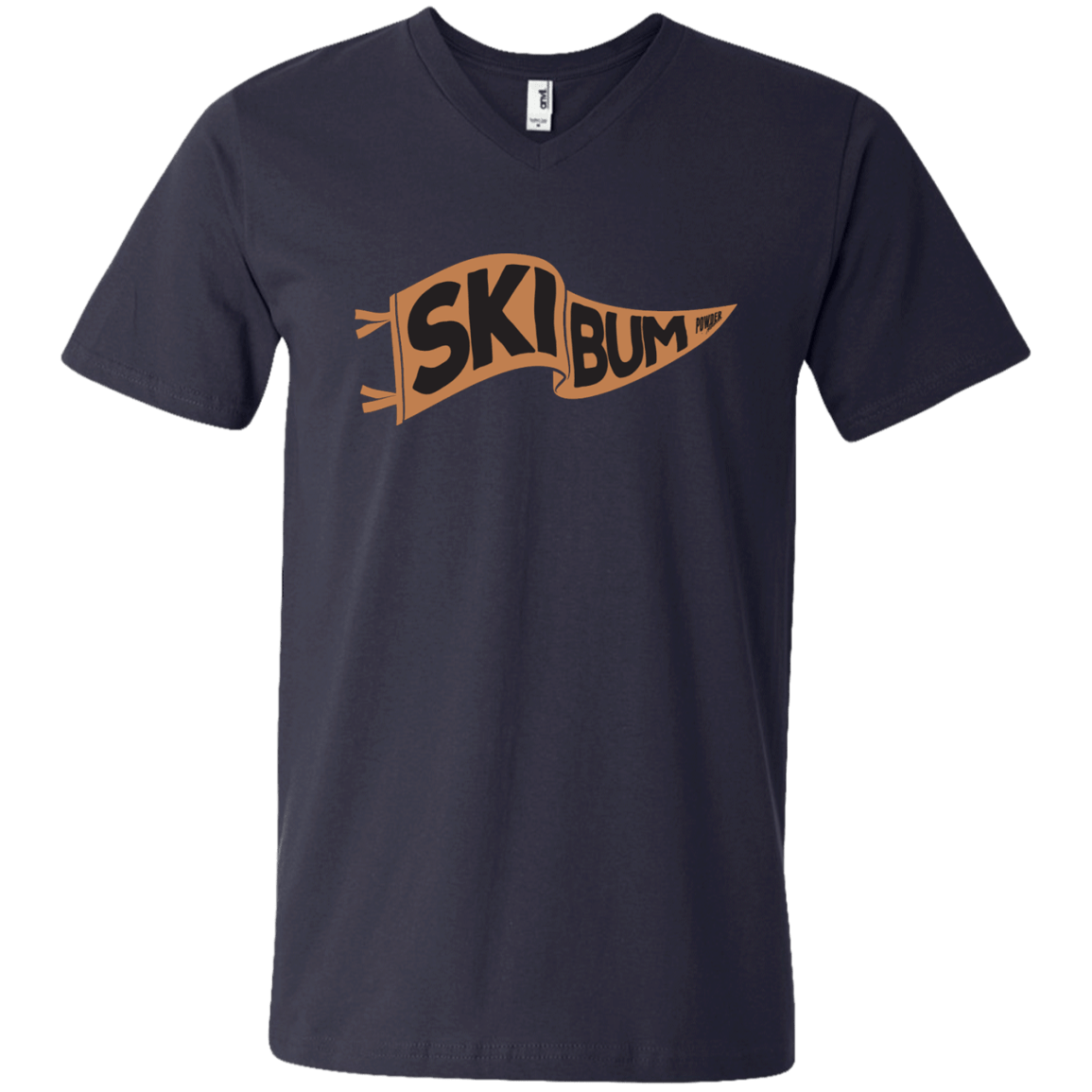 Ski Bum Men's Tees and V-Neck - Powderaddicts