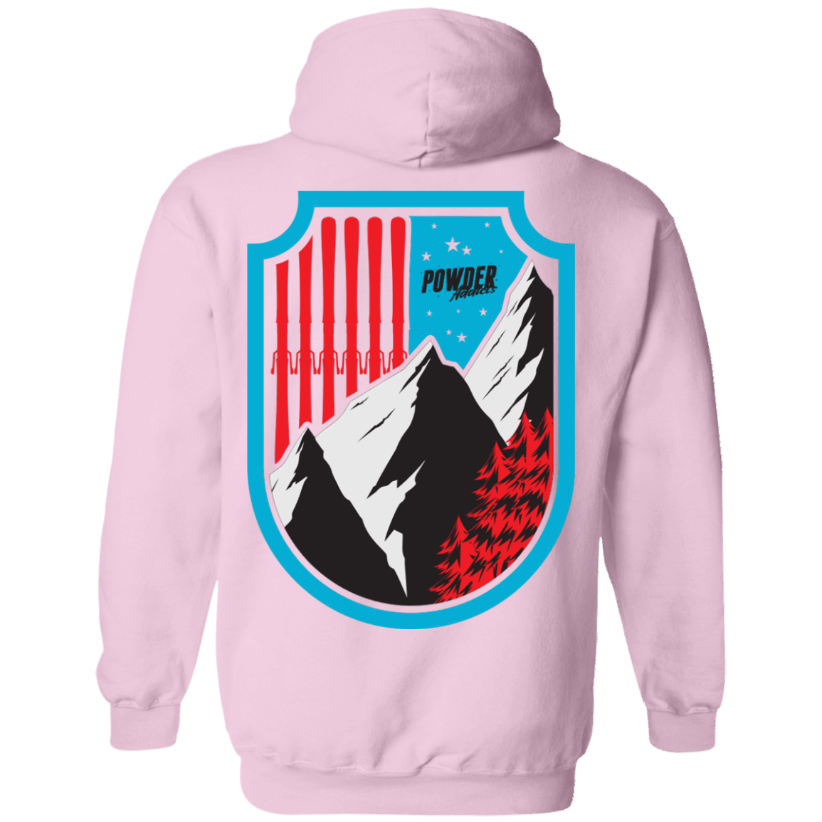 Ski Flag Hoodies - Powderaddicts