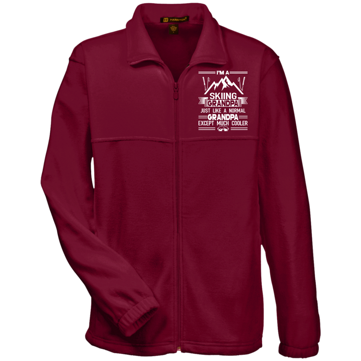 I'm A Skiing Grandpa M990 Fleece Full-Zip - Powderaddicts