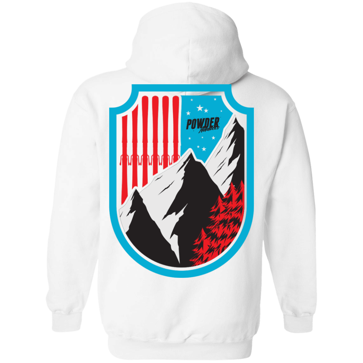 Ski Flag Hoodies - Powderaddicts