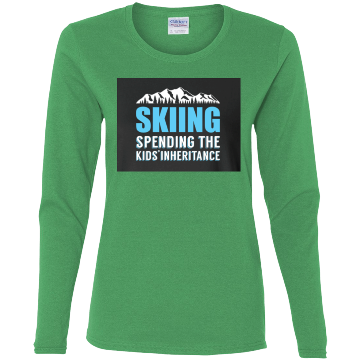 Skiing Spending The Kids Inheritance Long Sleeves - Powderaddicts
