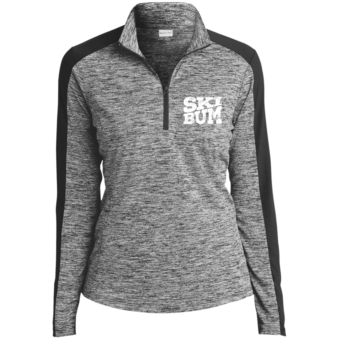 Ski Bum Electric Heather Colorblock 1/4-Zip Pullover - Powderaddicts