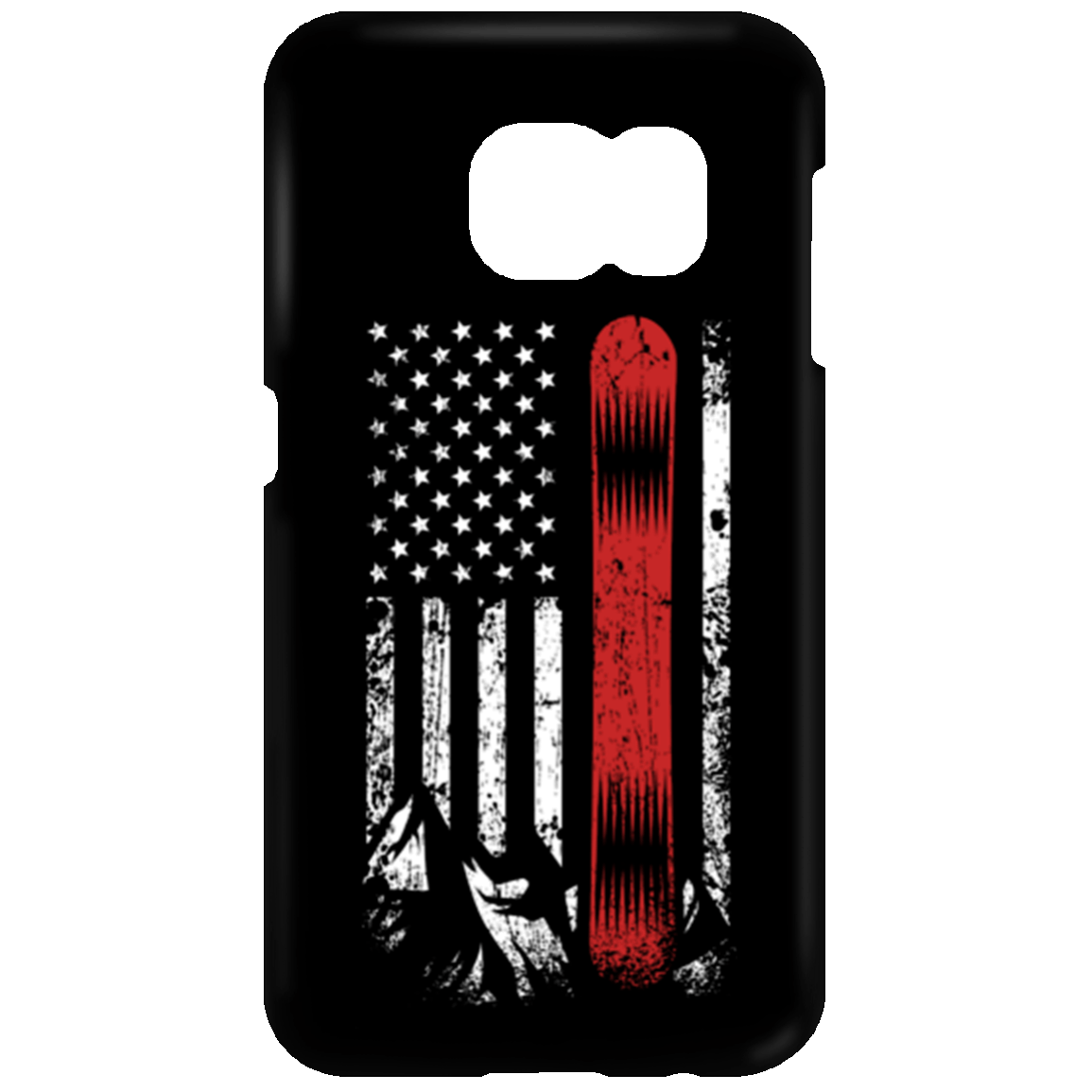 USA Snowboard Flag Phone Cases - Powderaddicts