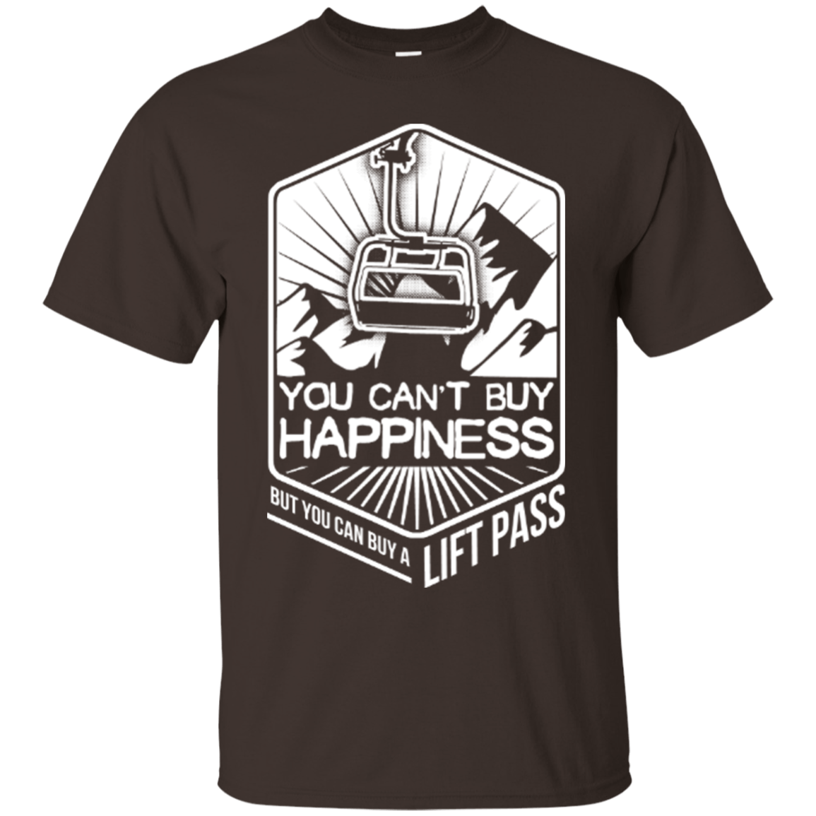 You Can't Buy Happiness Buy You Can Buy A Lift Pass Dark Chocolate - Powderaddicts