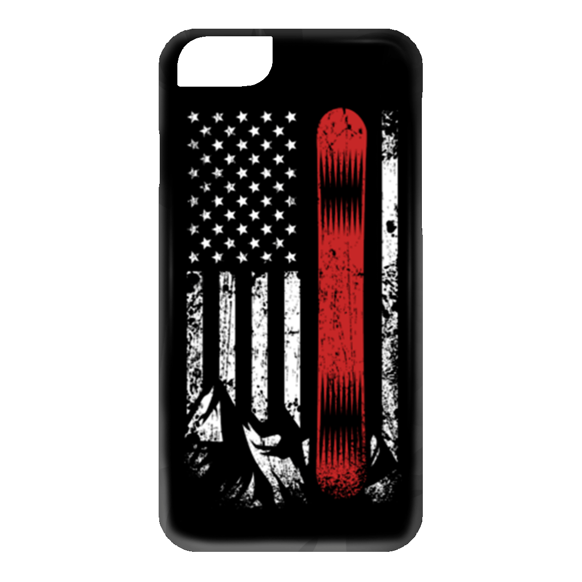 USA Snowboard Flag Phone Cases - Powderaddicts