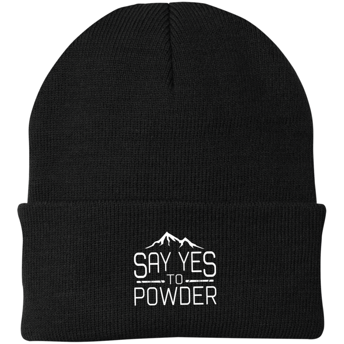 Say Yes To Powder Knit Cap - Powderaddicts
