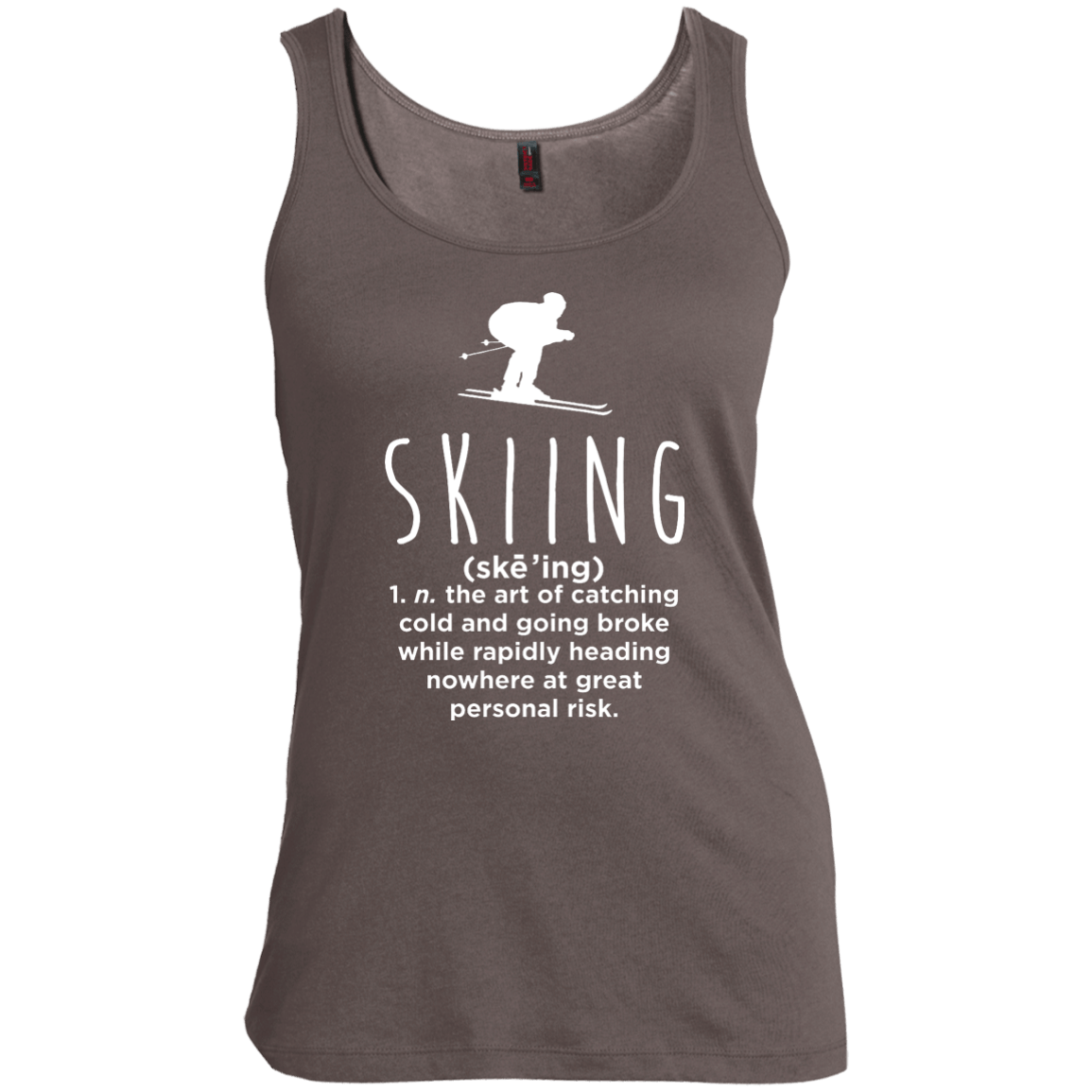 Skiing Definition Tank Tops - Powderaddicts
