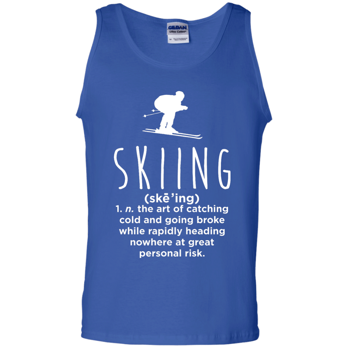 Skiing Definition Tank Tops - Powderaddicts