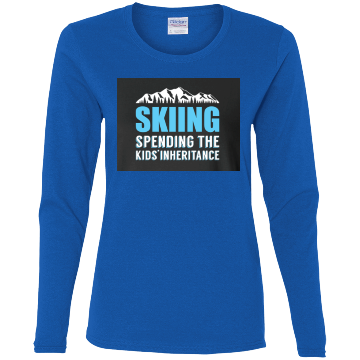 Skiing Spending The Kids Inheritance Long Sleeves - Powderaddicts