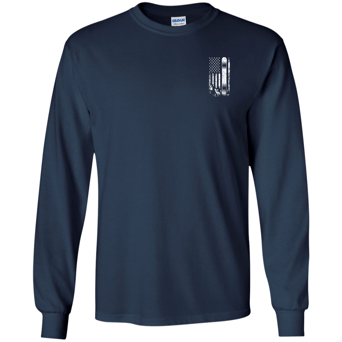 USA Snowboard Flag Youth Long Sleeves - Powderaddicts