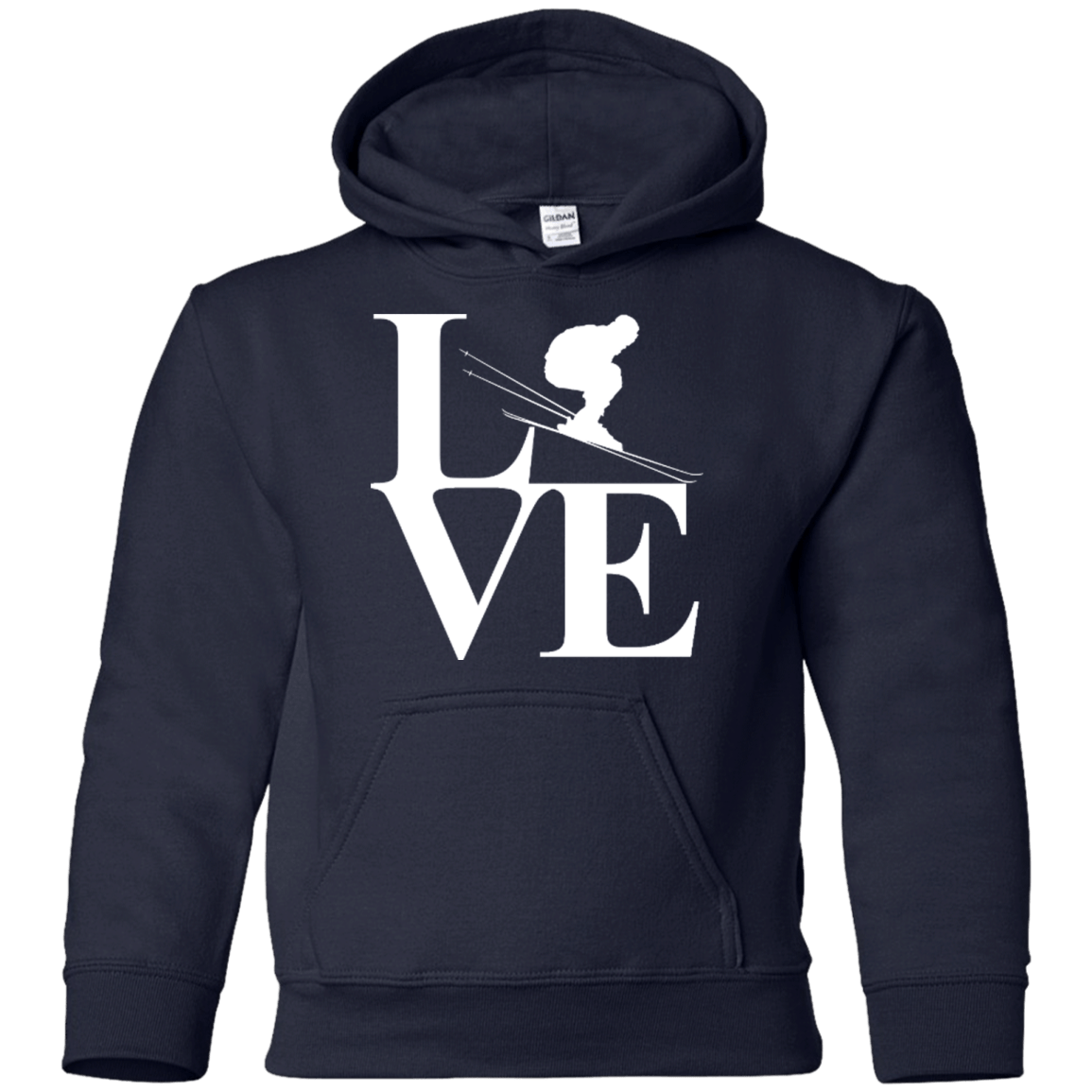 Love Skiing Youth Hoodies - Powderaddicts