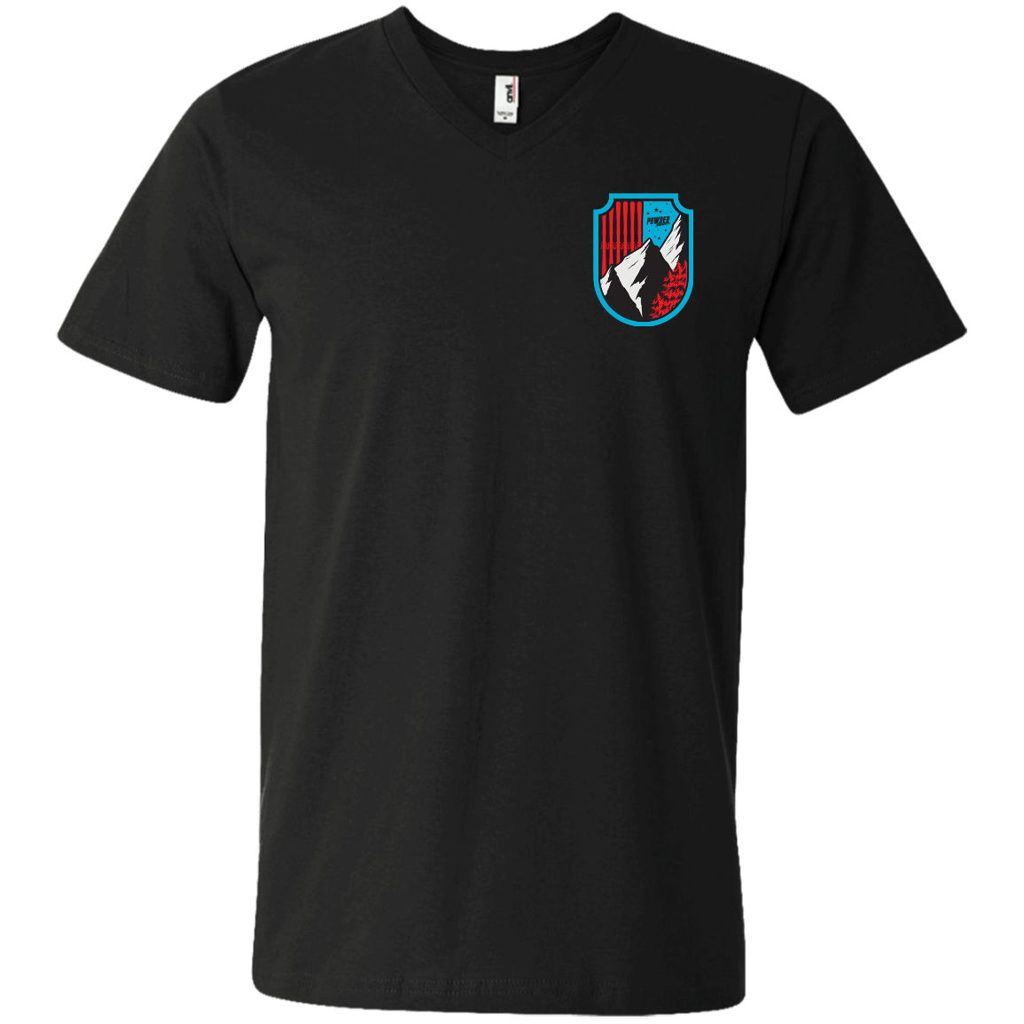 Ski Flag Men's Tees and V-Neck - Powderaddicts