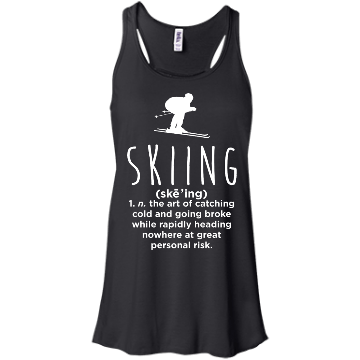 Skiing Definition Tank Tops - Powderaddicts