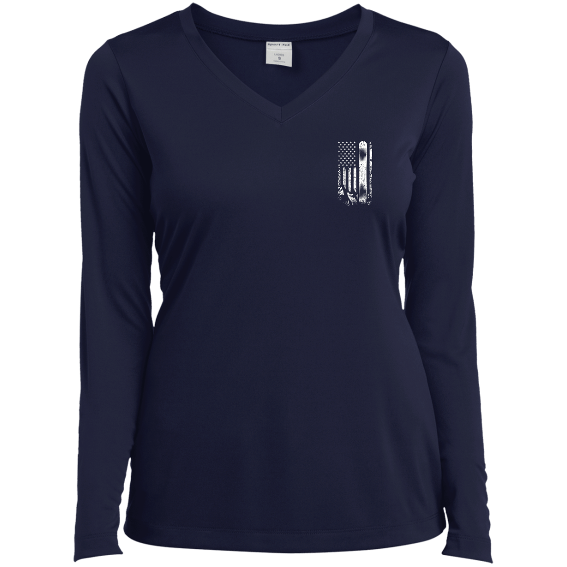 USA Snowboard Flag Long Sleeves - Powderaddicts