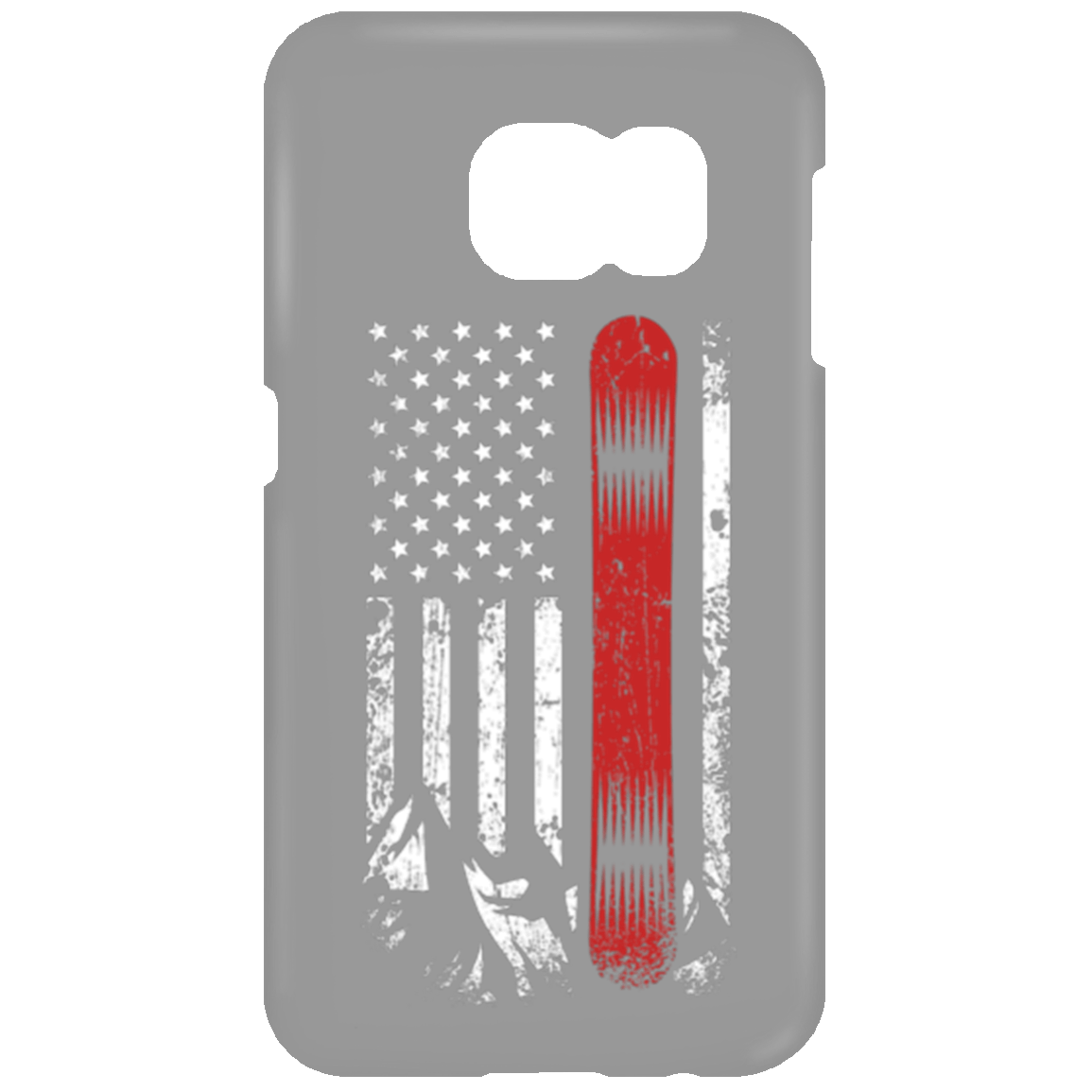 USA Snowboard Flag Phone Cases - Powderaddicts