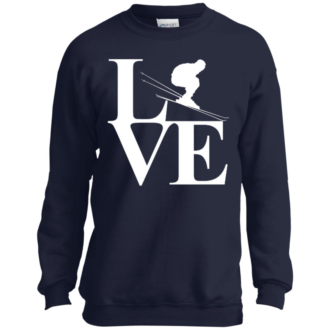 Love Skiing Youth Long Sleeves - Powderaddicts