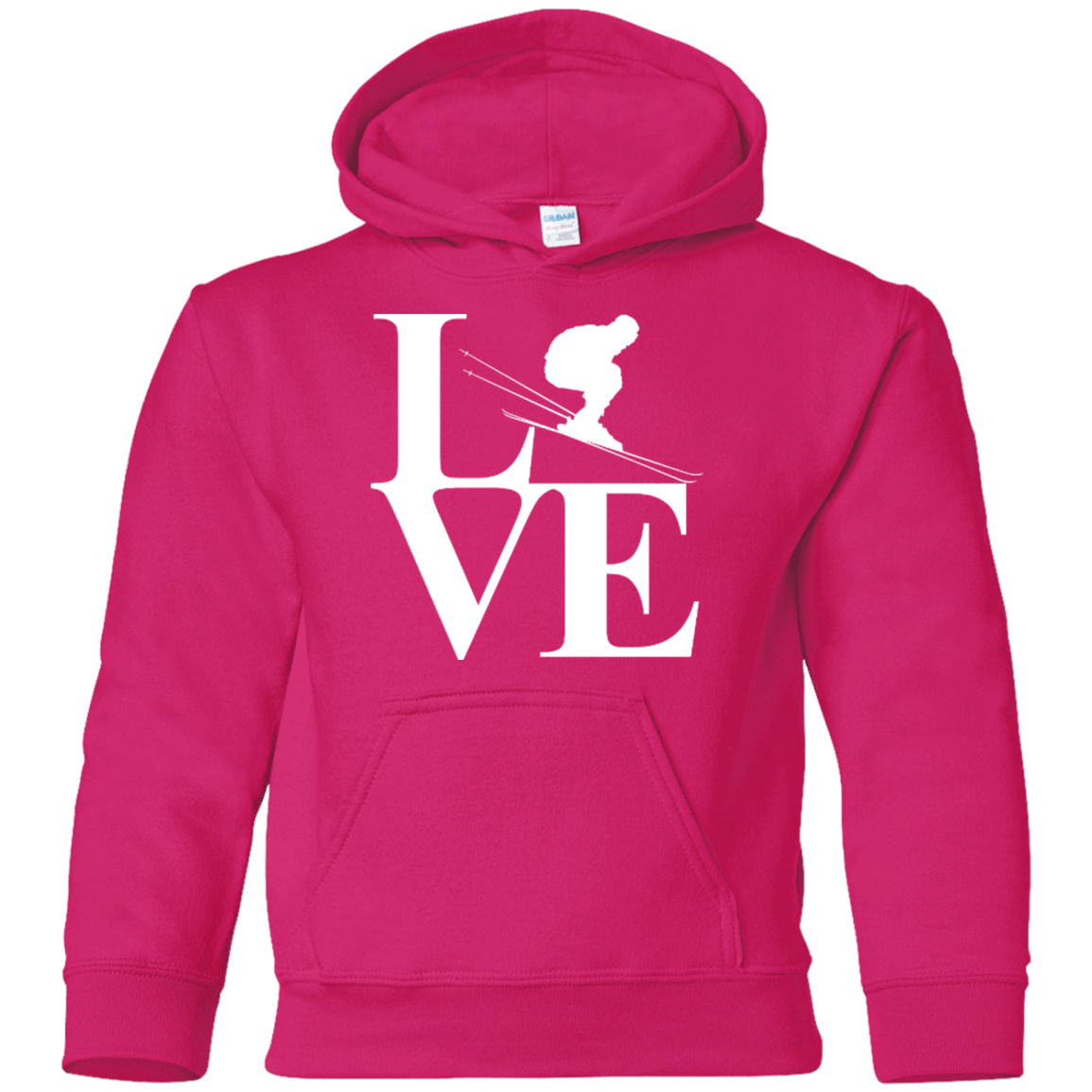 Love Skiing Youth Hoodies - Powderaddicts