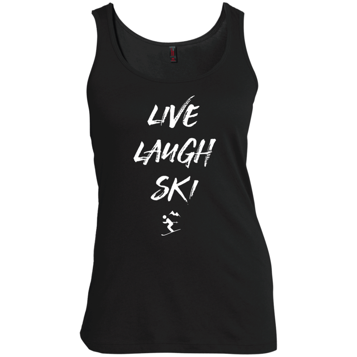 Live Laugh Ski Tank Tops - Powderaddicts