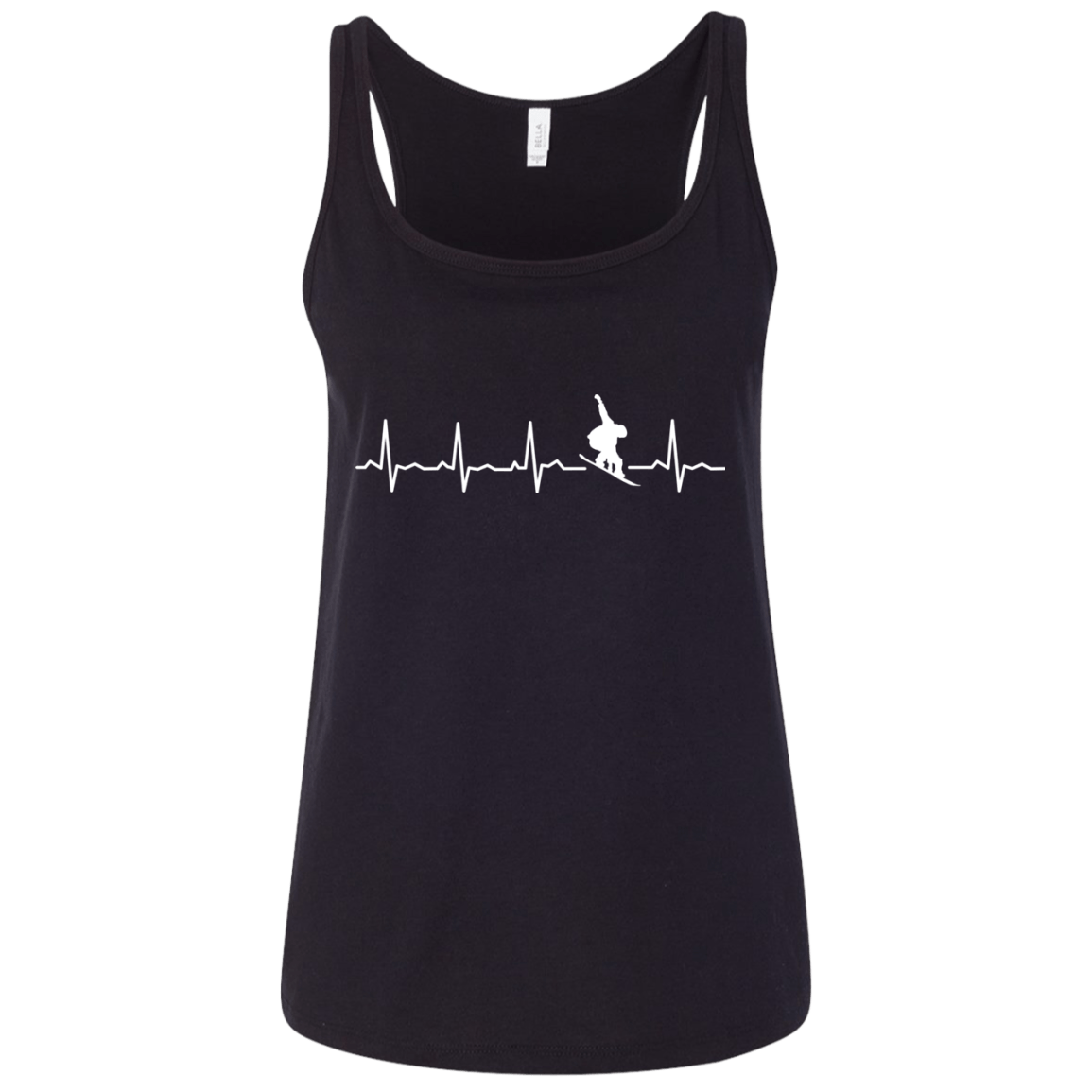 Snowboard Is My Heartbeat Ladies' Tank Tops - Powderaddicts