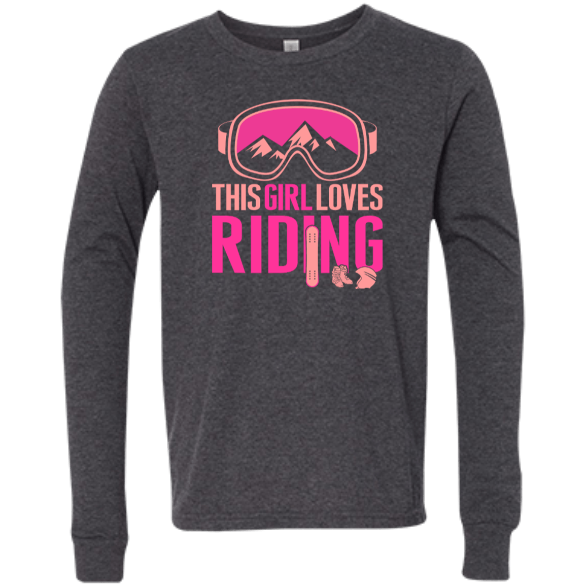 This Girl Loves Riding Youth Long Sleeves - Powderaddicts