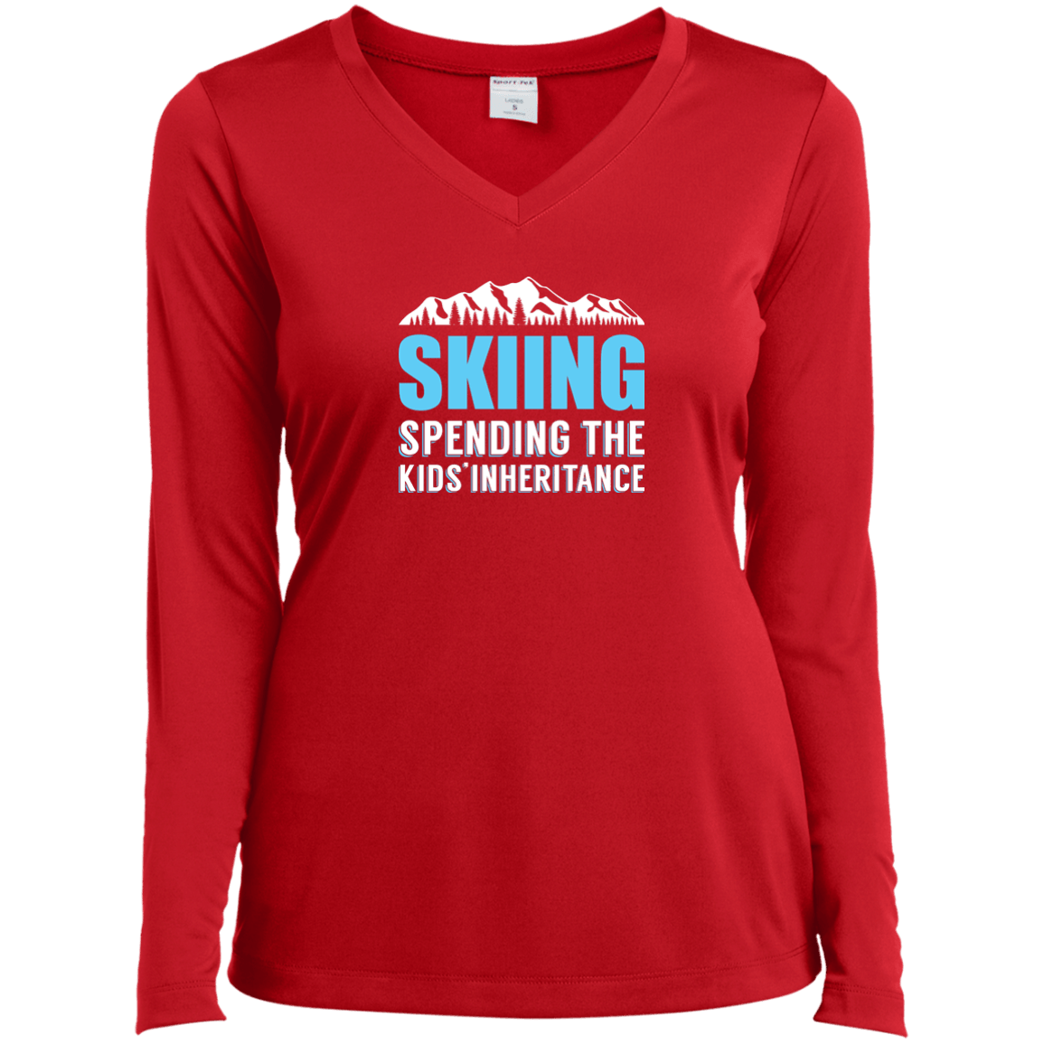 Skiing Spending The Kids Inheritance Long Sleeves - Powderaddicts