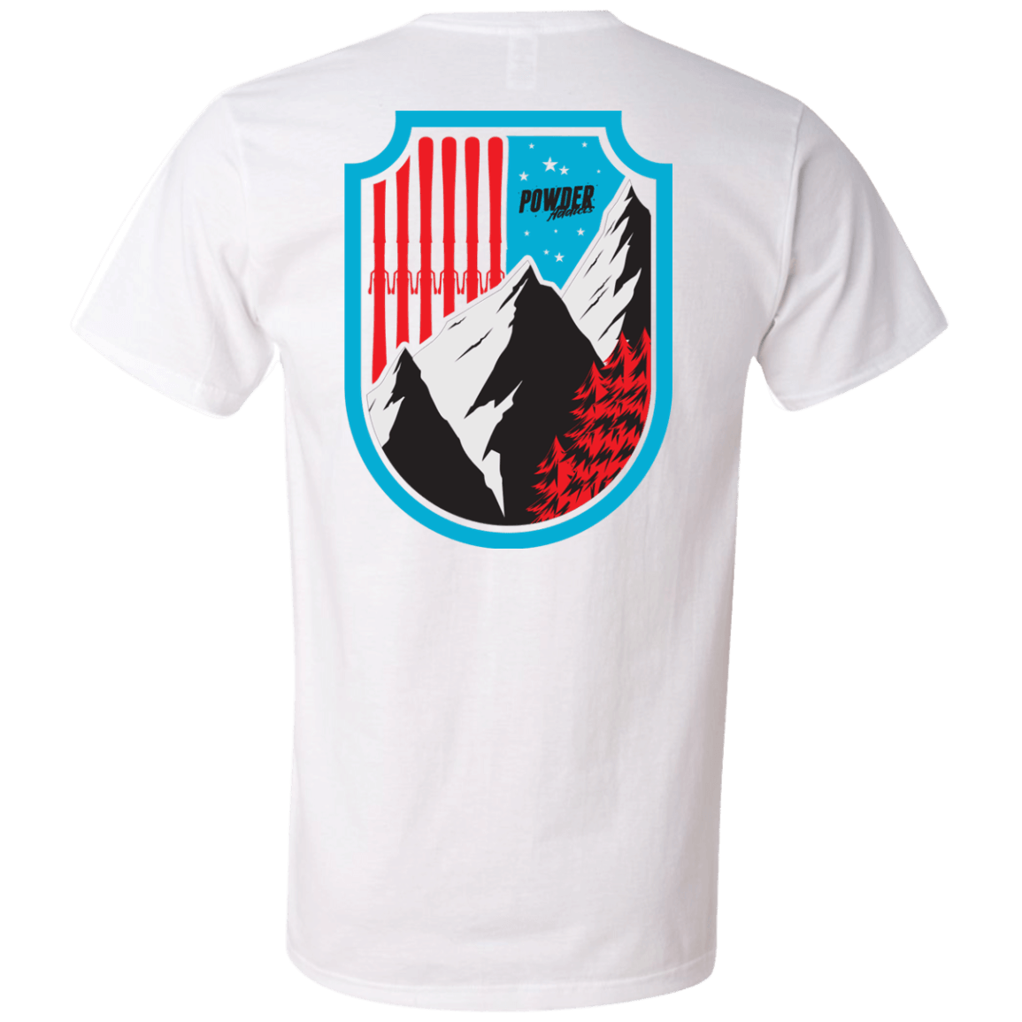 Ski Flag Men's Tees and V-Neck - Powderaddicts