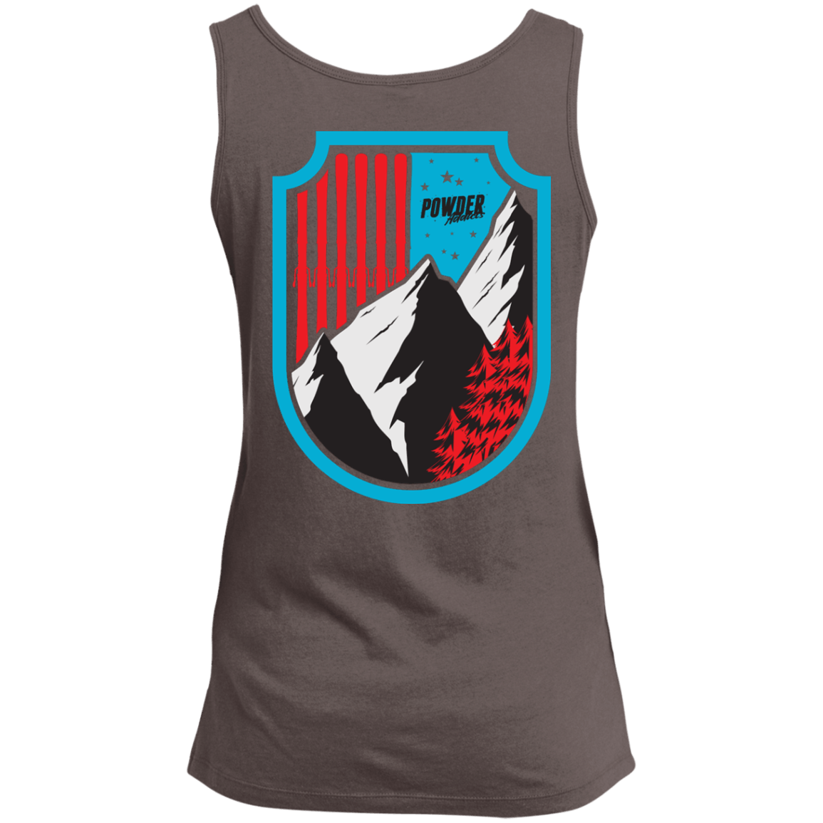 Ski Flag Tank Tops - Powderaddicts