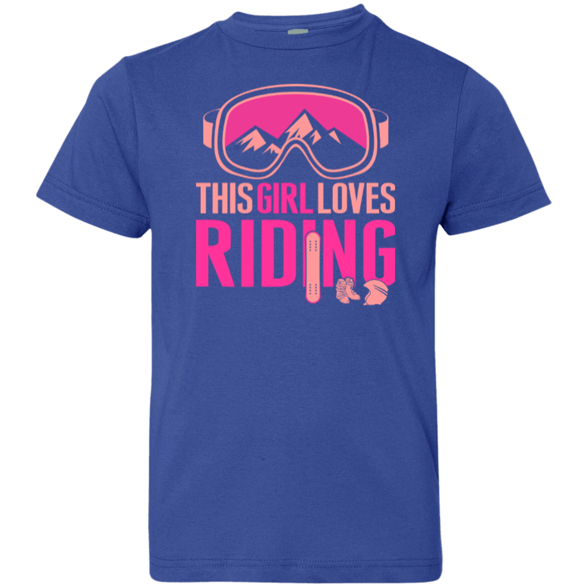 This Girl Loves Riding Youth Tees - Powderaddicts