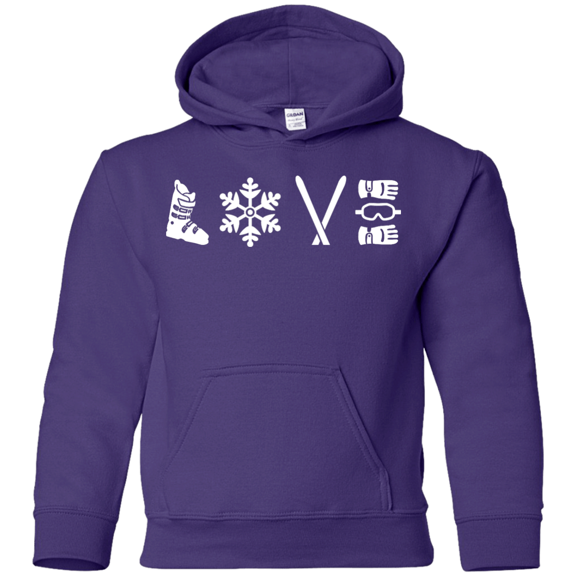 Love Ski Youth Hoodies - Powderaddicts