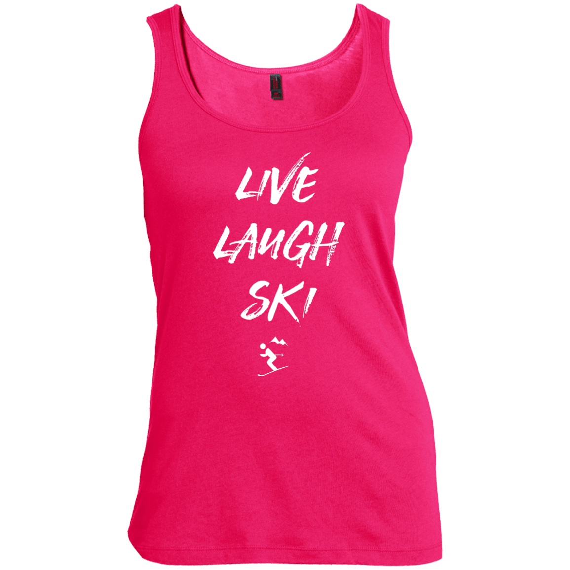 Live Laugh Ski Tank Tops - Powderaddicts