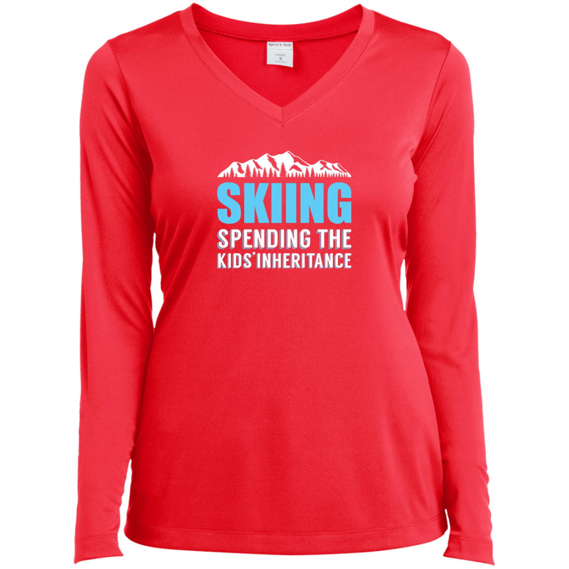 Skiing Spending The Kids Inheritance Long Sleeves - Powderaddicts