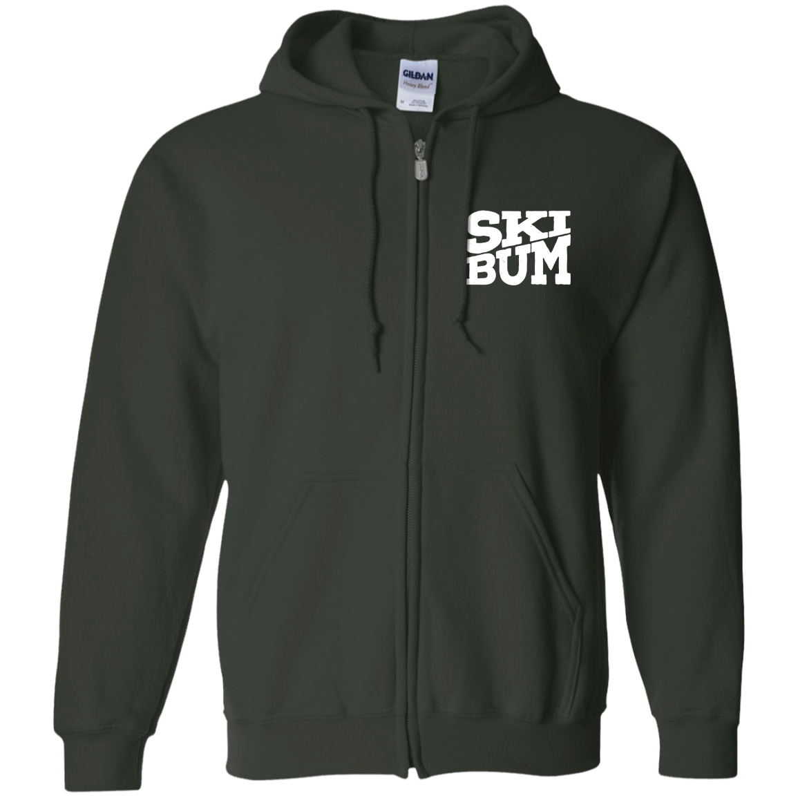 Ski Bum Zip Up Hooded Sweatshirt - Powderaddicts
