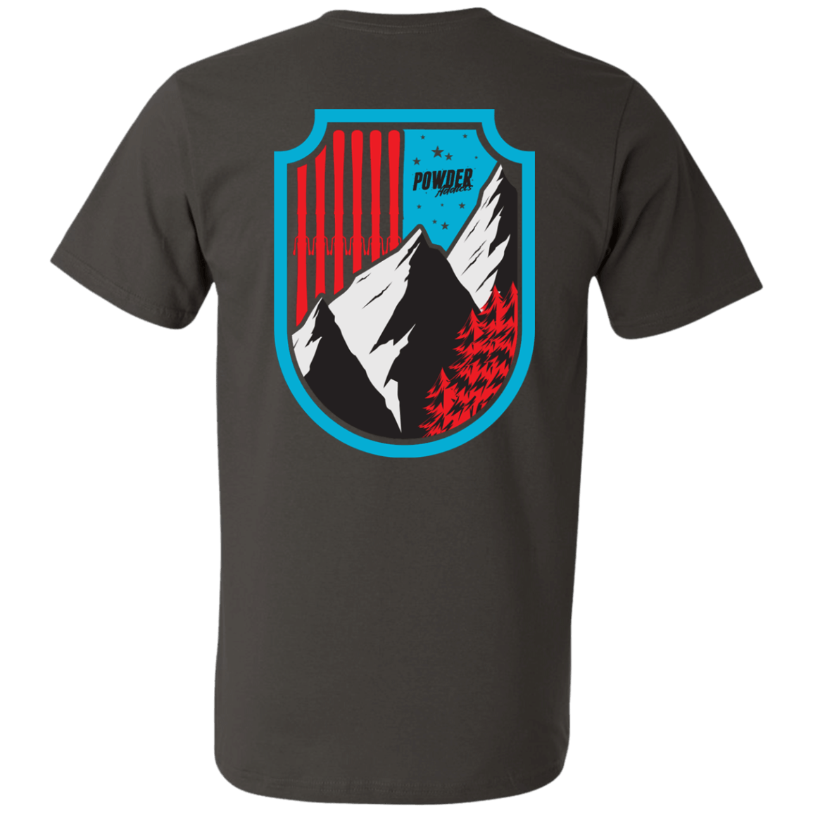 Ski Flag Men's Tees and V-Neck - Powderaddicts