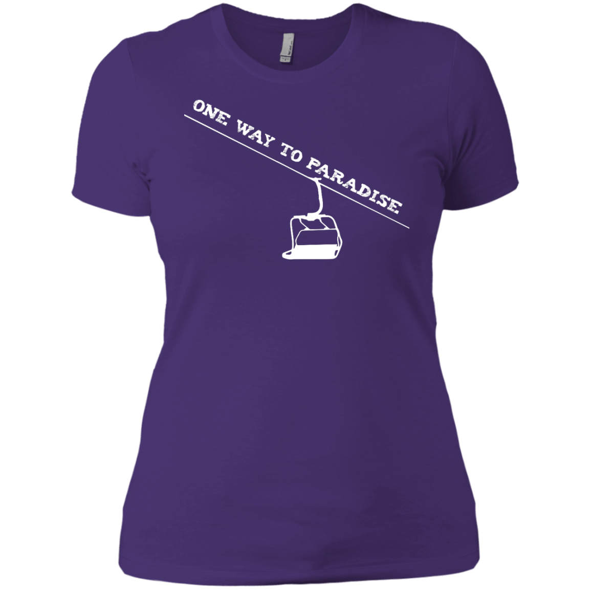 One Way To Paradise Ladies Tees and V-Neck - Powderaddicts