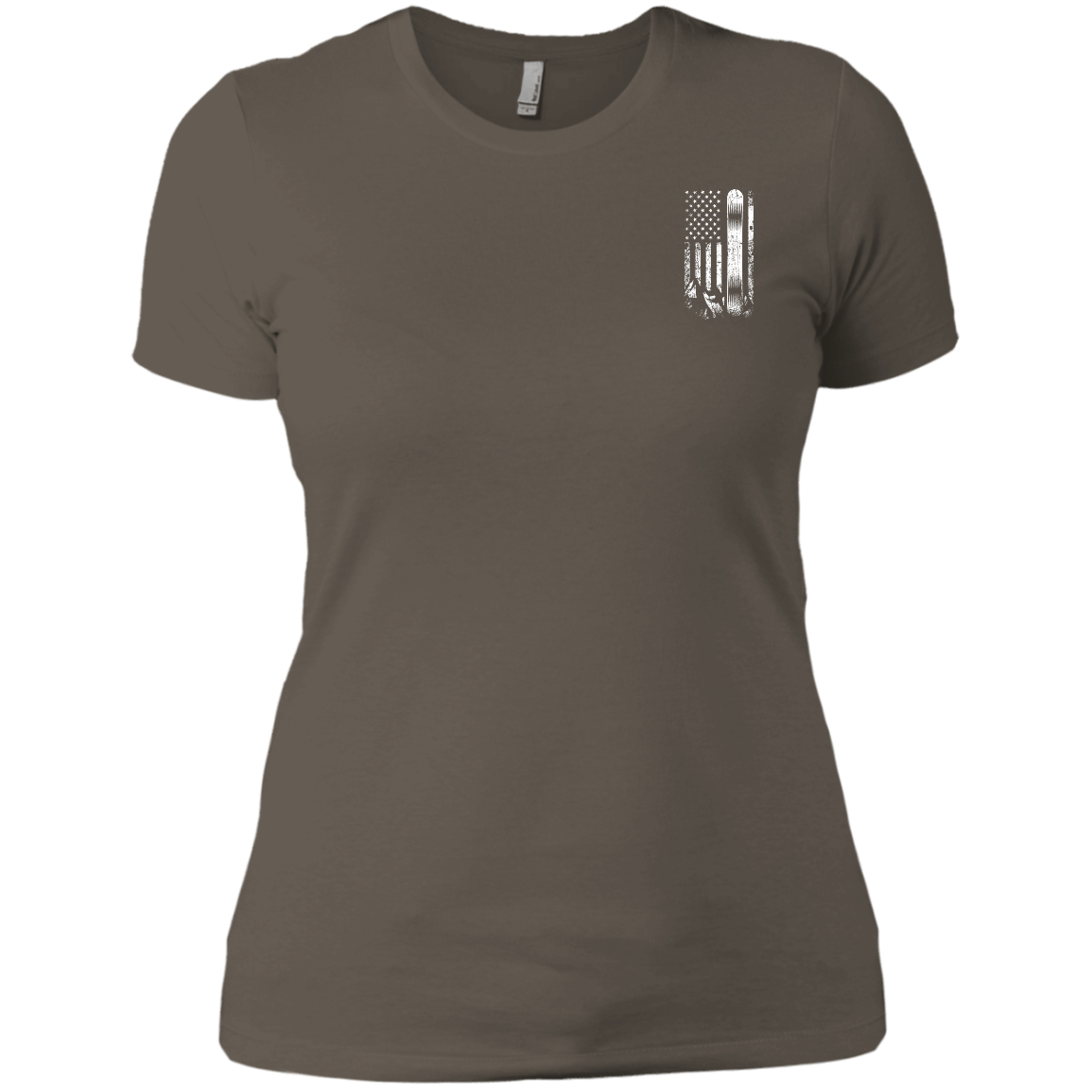 USA Snowboard Flag Ladies Tees - Powderaddicts