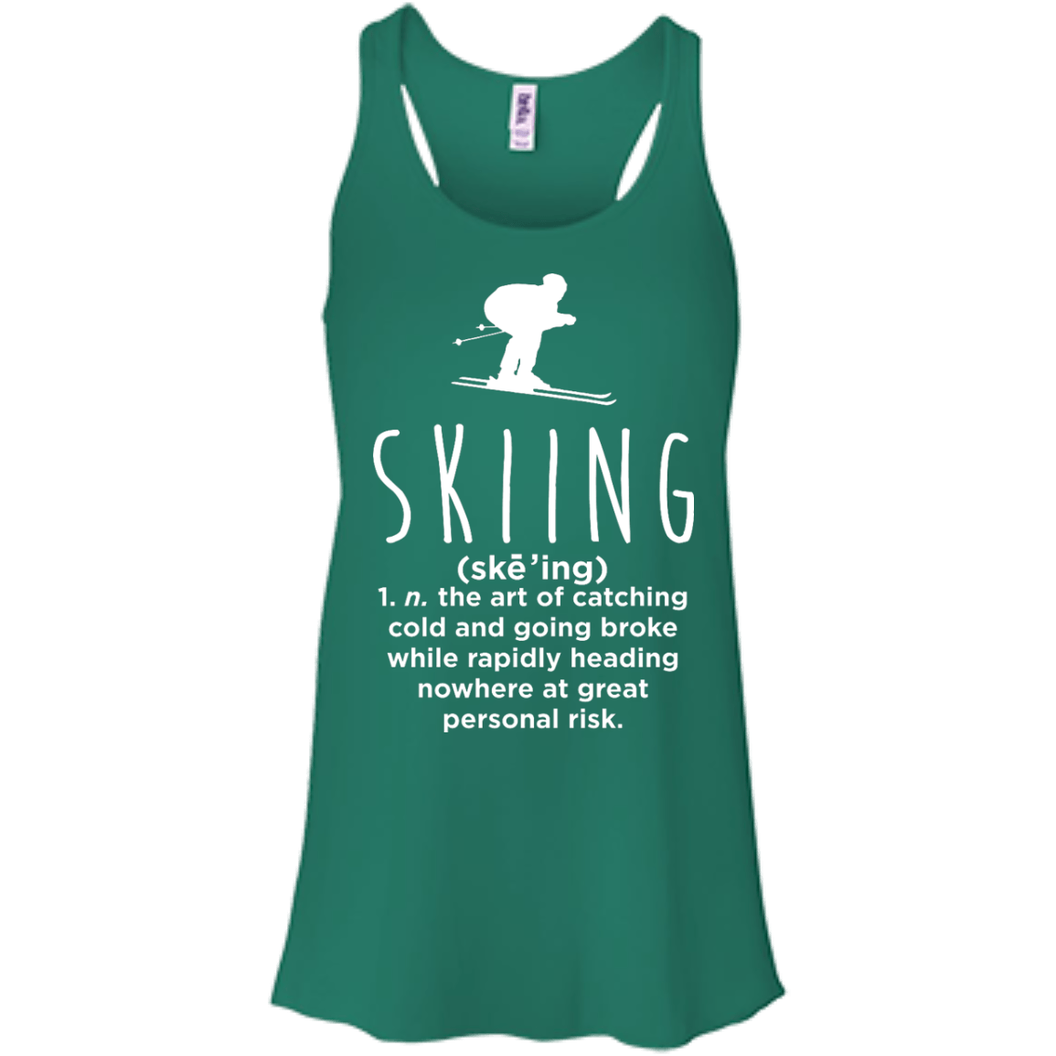 Skiing Definition Tank Tops - Powderaddicts