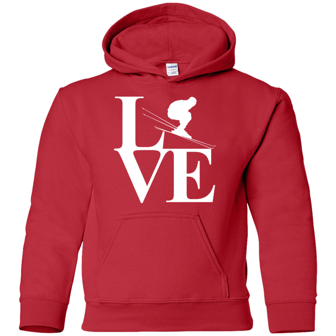 Love Skiing Youth Hoodies - Powderaddicts