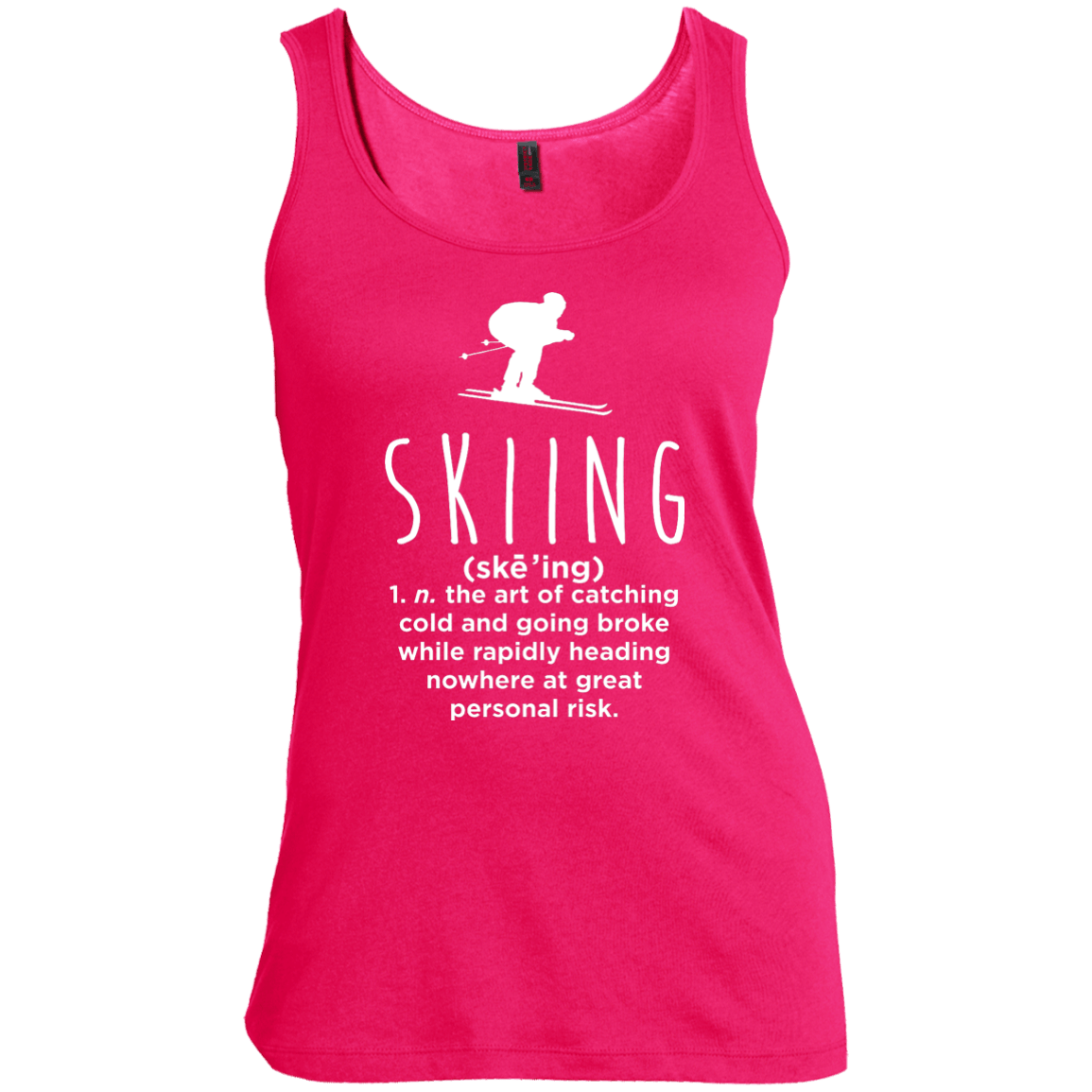 Skiing Definition Tank Tops - Powderaddicts