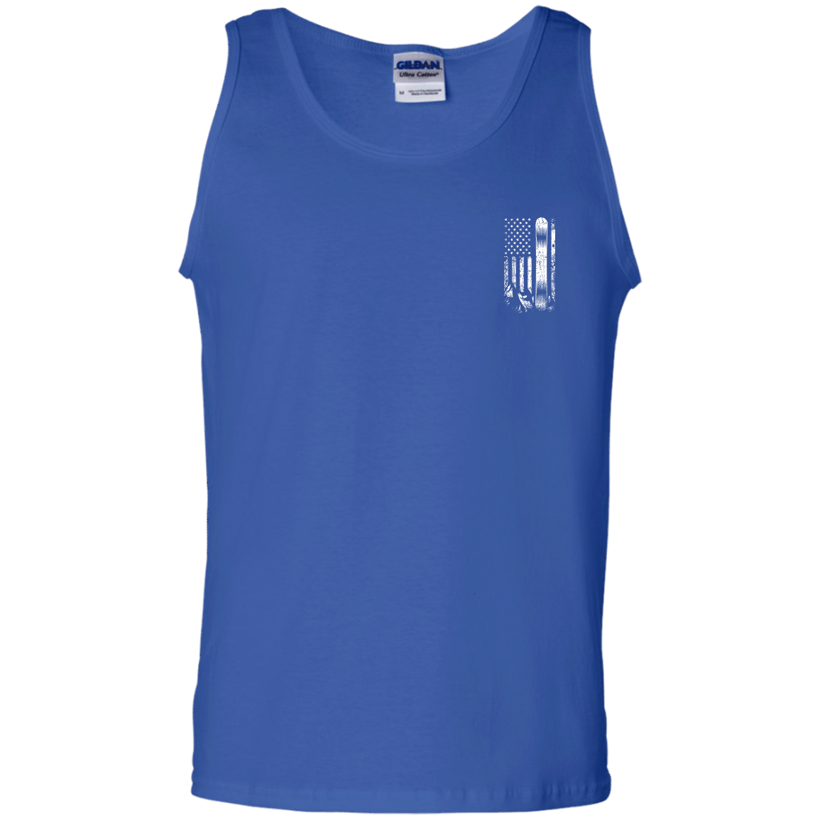 USA Snowboard Flag Tank Tops - Powderaddicts