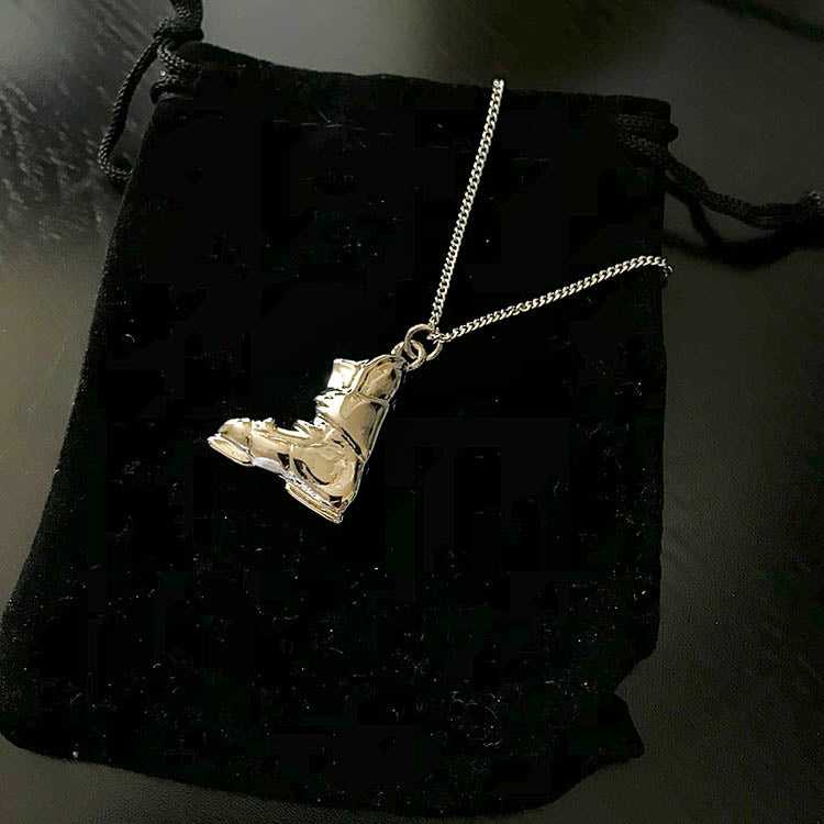 Ski Boot Pendant Necklace - Powderaddicts