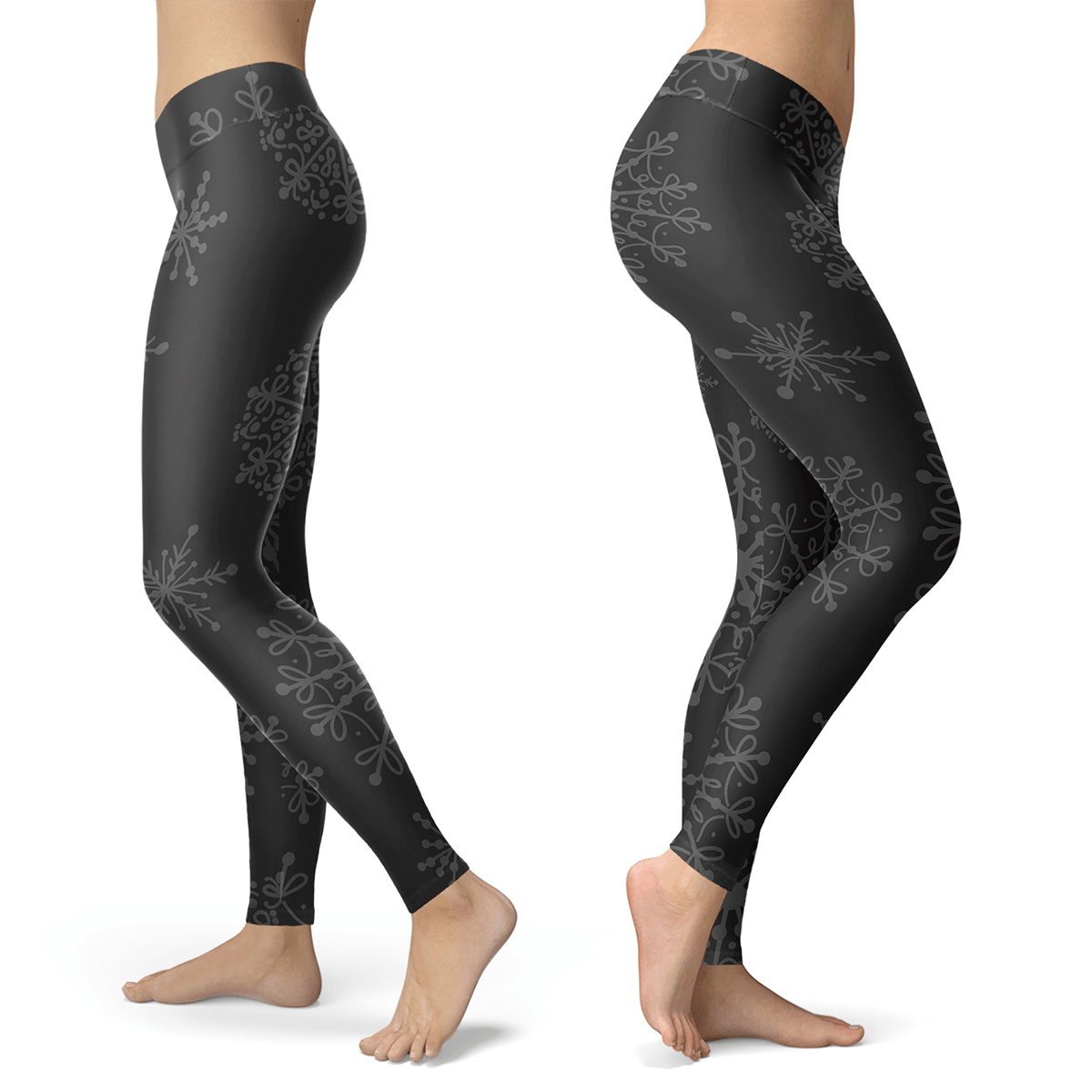 Charcoal and Grey Snow Leggings - Powderaddicts