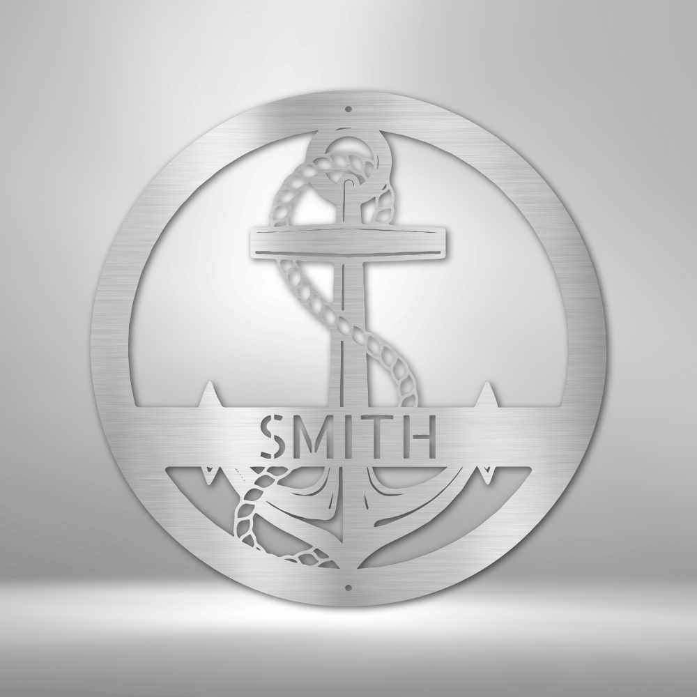 Elaborate Anchor - Steel Sign - Powderaddicts